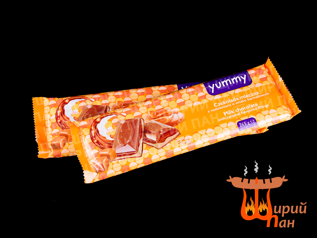 Шоколад молочна карамель Yummy