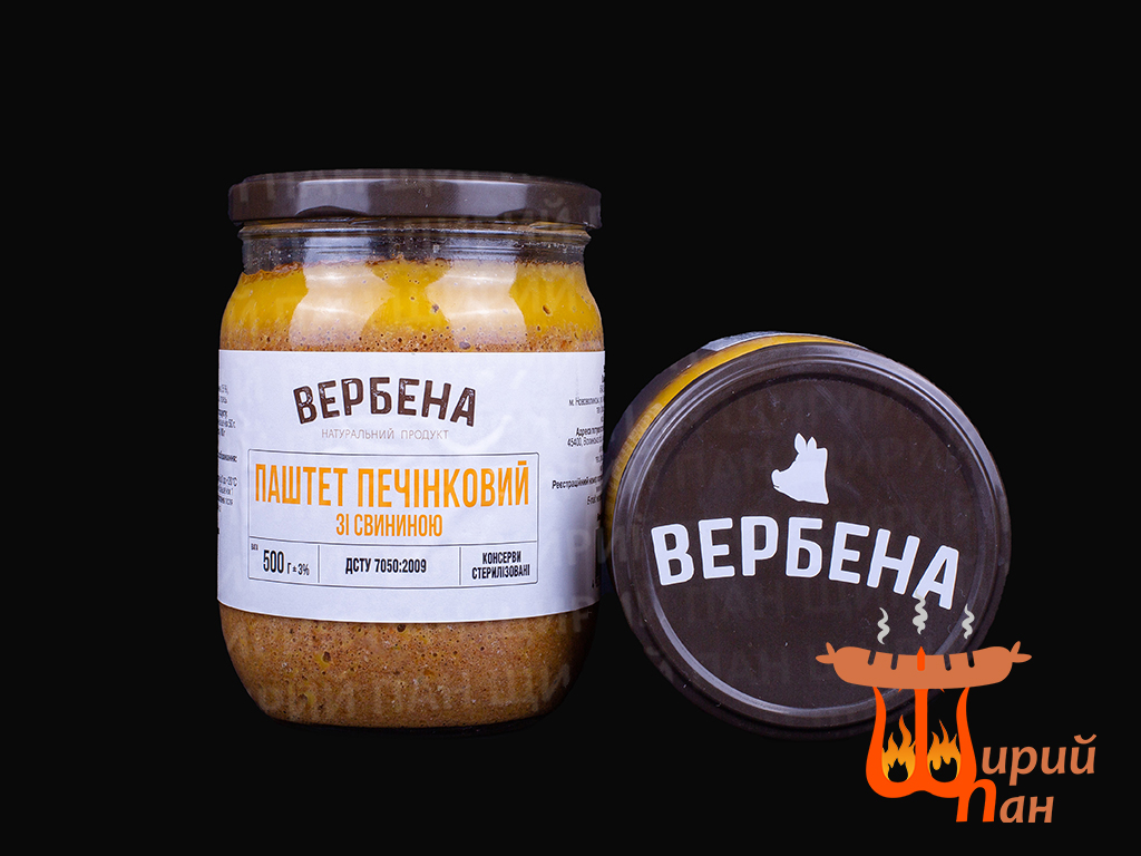 Паштет печінковий зі свининою (0,5)